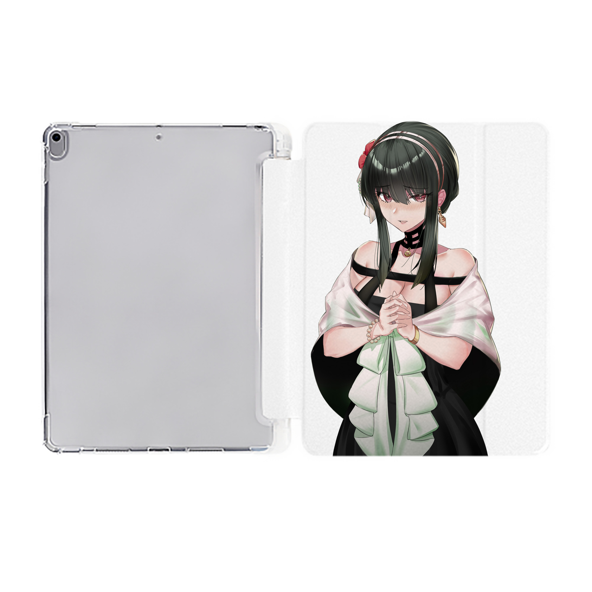 （画像用） SPY×FAMILY间谍家家酒 IPad ケース ペン収納付き 三つ折りスタンド PUレザー×シリコン 対応機種9.5/10.5/10.9インチ
